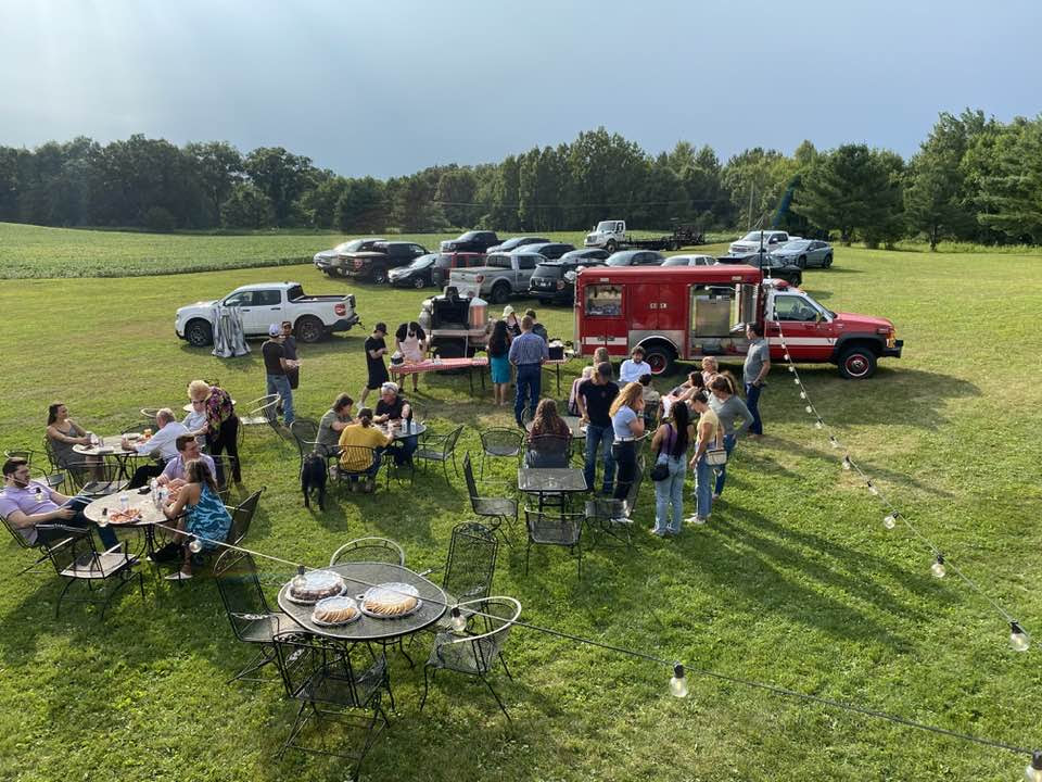 Kyes Guys Pizza catering an outdoor event